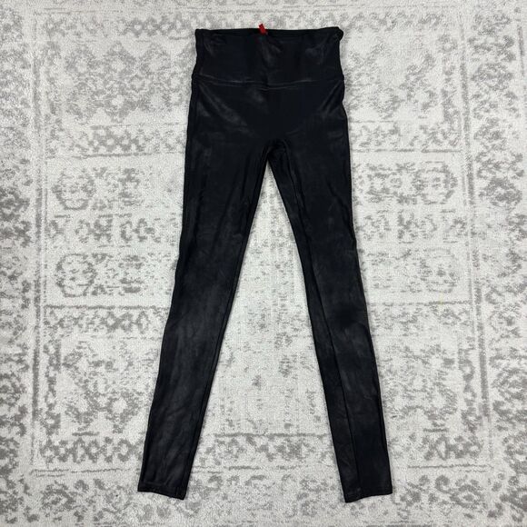 Pants - SPANX Legging Women’s Black Skinny Faux Leather Stretch Pull On Size Small